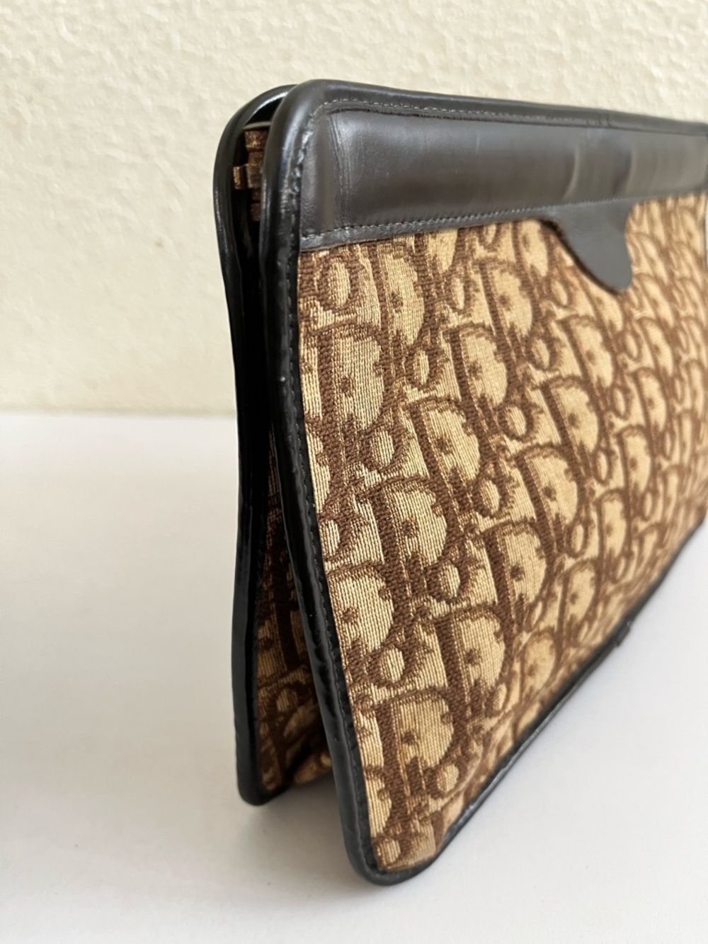 Dior Monogram Canvas Clutch in Brown - Picture 12 of 13